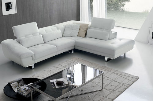 Ecksofa - EDELWEISS 946 - Marinelli - modern / Polyester / mit Kopfstütze