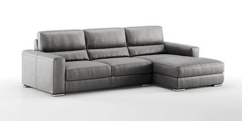 Ecksofa - GEMMA 953 - Marinelli - modern / Polyester / anthrazitfarben