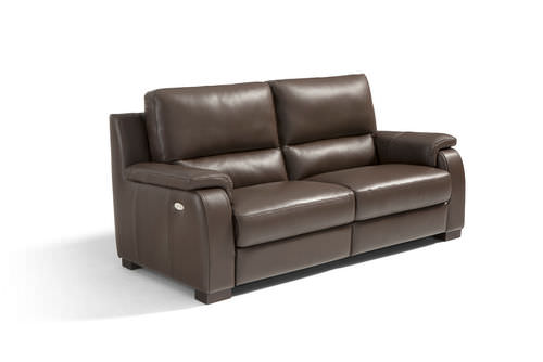 Modernes Sofa - CARRERA - Marinelli - Leder / braun / 3 Plätze