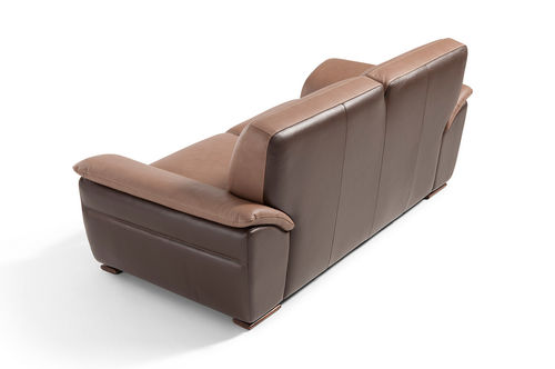 Modernes Sofa - NARCISO - Marinelli - Leder / braun / 3 Plätze