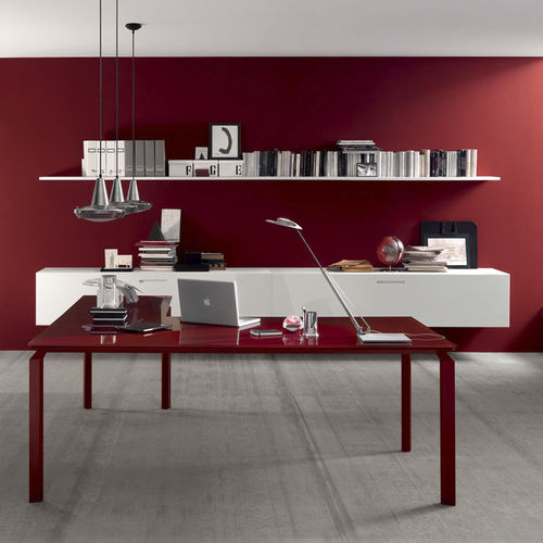 Chefschreibtisch - ANYWARE - Martex - modern / Holz / Glas