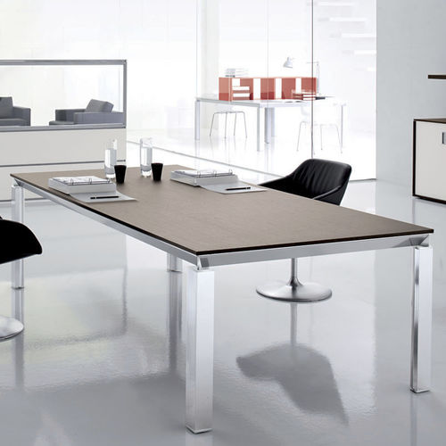 Moderner Besprechungstisch - HAN  - Martex - Glas / Aluminium / melaminbeschichtet