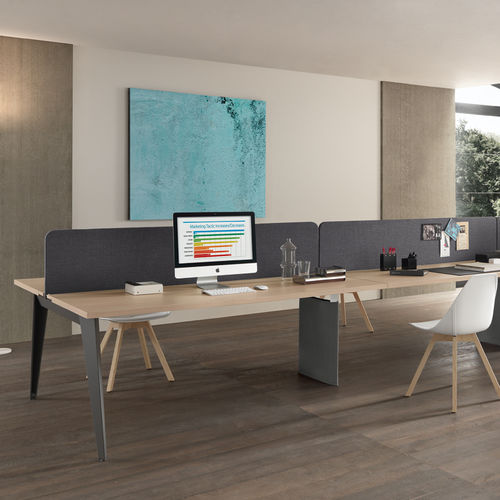 Schreibtisch für Open Space - PIGRECO - Martex - modern / Holz / melaminbeschichtet