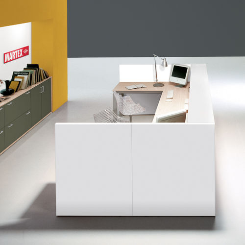 Empfangstheke für Eckeinbau - SHELTER - Martex - Laminat