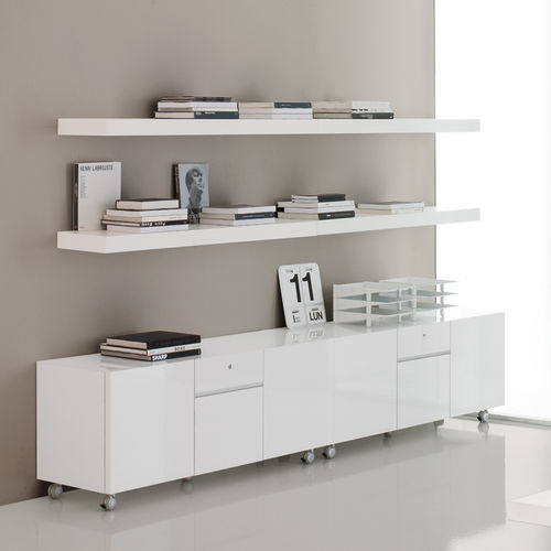 Modernes Sideboard - Martex - Holz / lackiertes Holz / mit Regal