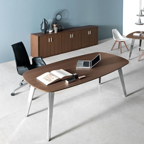 Chefschreibtisch - PIGRECO UP - Martex - modern / Holzfurnier / für Eckeinbau