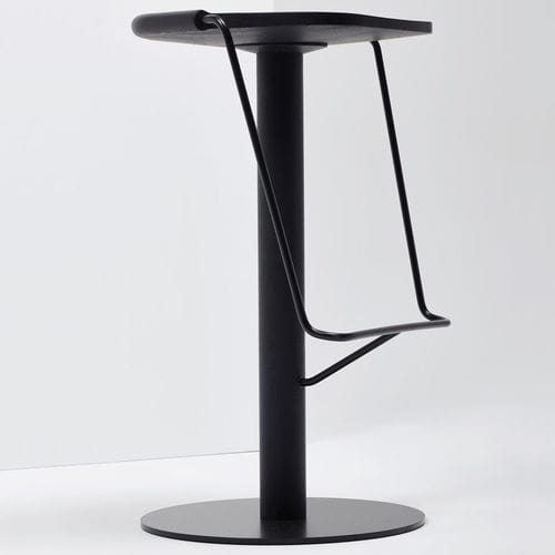 Moderner Barhocker - UNCINO - Mattiazzi - Esche / Gestell aus Metall / mit Mittelfuß