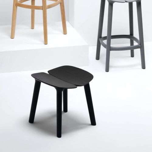 Moderner Hocker - OSSO - Mattiazzi - Eiche / Esche / Gestell aus Holz