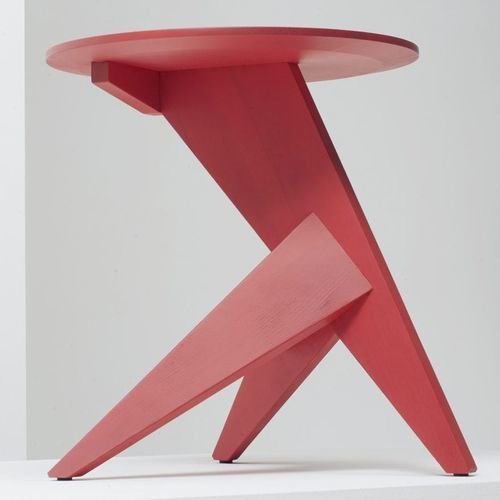 Beistelltisch / originelles Design - MEDICI  - Mattiazzi - Esche / amerikanischer Nussbaum / Gestell aus Holz