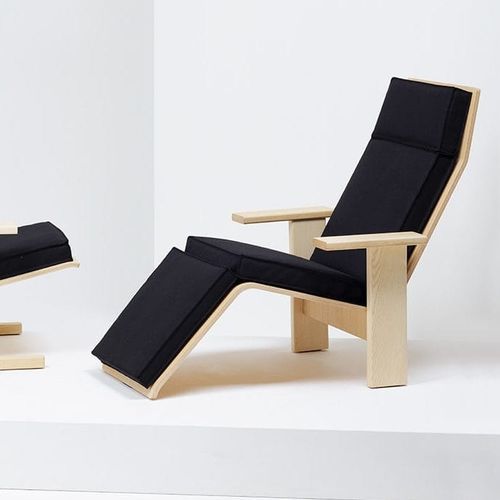 Moderne Liege - QUINDICI - Mattiazzi - Stoff / Leder / Esche