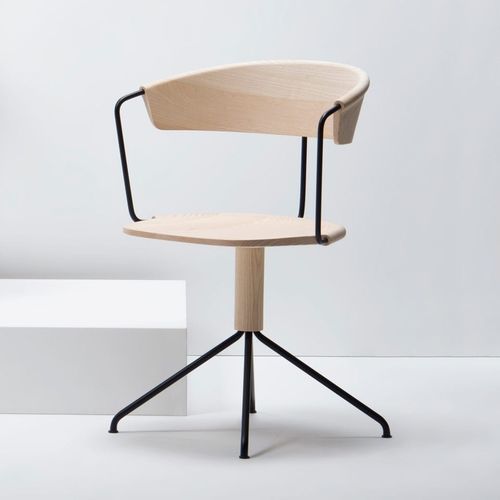 Moderner Stuhl - UNCINO  - Mattiazzi - für den Innenraum / Eiche / Esche