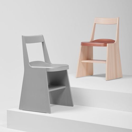 Moderner Stuhl - FRONDA  - Mattiazzi - für den Innenraum / Stoff / Kiefer
