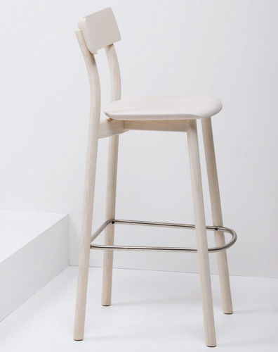 Moderner Barstuhl - CHIARO - Mattiazzi - für den Innenraum / Eiche / Esche