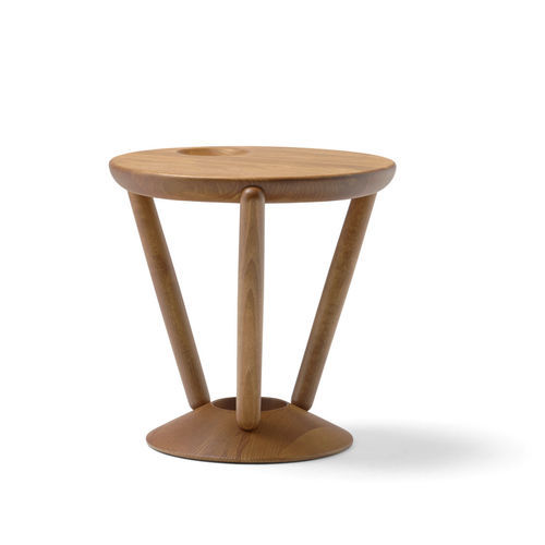Moderner Beistelltisch - PIPAIO - Mattiazzi - Buche / Gestell aus Holz / rund