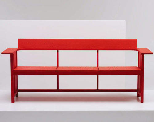 Moderne Bank - CLERICI - Mattiazzi - Esche / mit Rückenlehne / mit Armlehnen