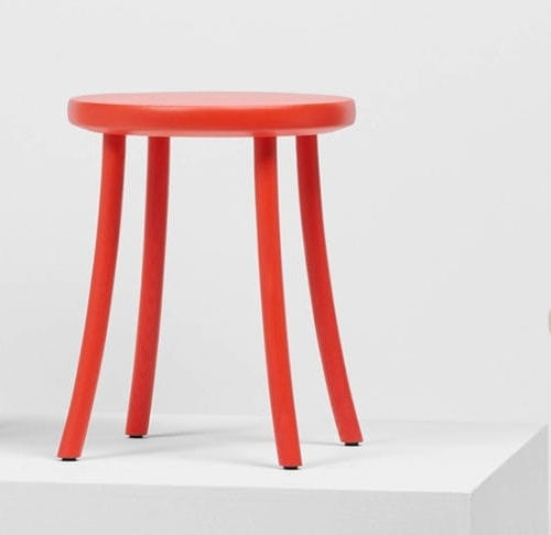 Moderner Hocker - ZAMPA  - Mattiazzi - Esche / Gestell aus Esche / rund