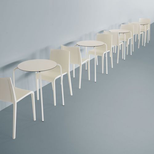 Moderner Tisch - NX 519 - et al. - Stahl / rund / stapelbar