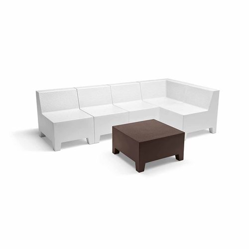 Modulsofa - PLAYA 203 - et al. - modern / weiß / Polyethylen