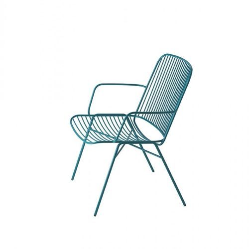 Moderner Kaminsessel - Shade 619  - et al. - Stahl / Stahl / rot