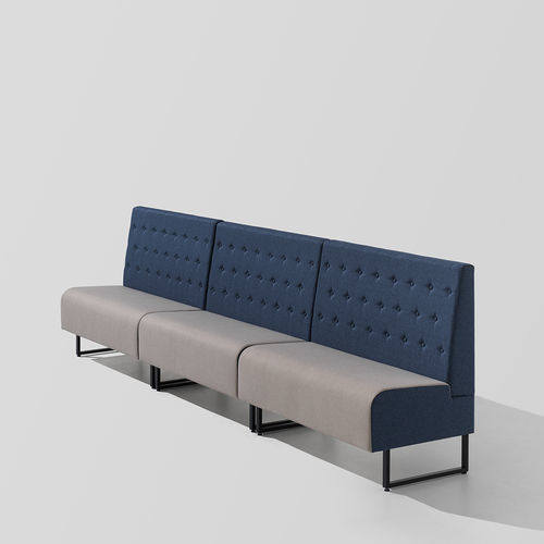 Modulare Polsterbank - Space+ 1402 - et al. - Chesterfield / Stoff / Gestell aus Stahl