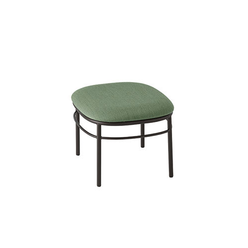 Moderner Hocker - Agami 1158 - et al. - Stoff / Gestell aus Stahl / Polster