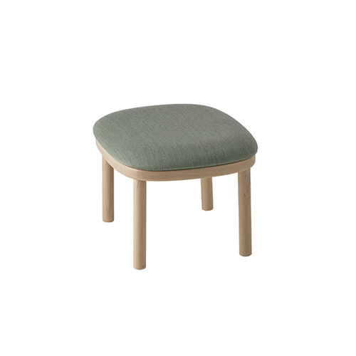 Moderner Hocker - Agami 1168 - et al. - Stoff / Gestell aus Buche / Polster