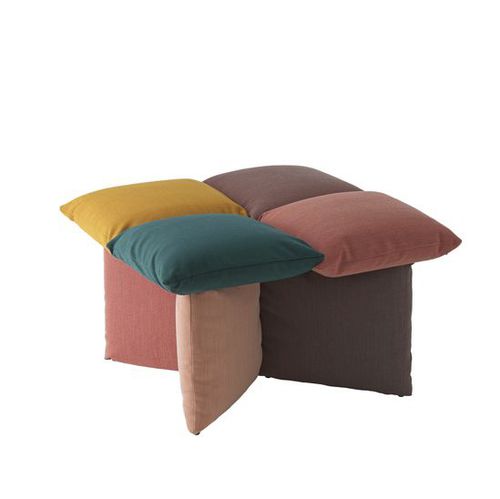 Moderner Hocker - Pillow 218 - et al. - Stoff / Gestell aus Stoff / Polster