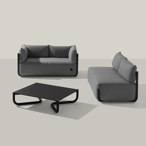Moderner Couchtisch - Cosmo 1513 - et al. - HPL / Gestell aus Stahl / rechteckig