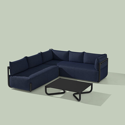 Moderner Couchtisch - Cosmo 1533  - et al. - HPL / Gestell aus Stahl / rechteckig