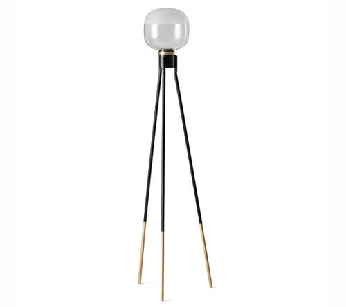 Bodenlampe - GHOST  - MIDJ - Metall / Glas / modern