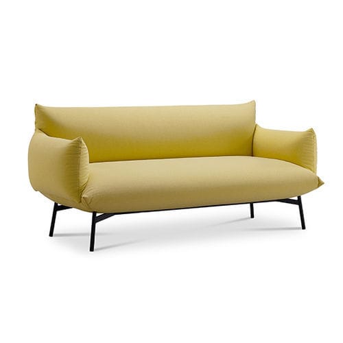 Modernes Sofa - AREA DV2_BR M TS - MIDJ - Stoff / grau / braun