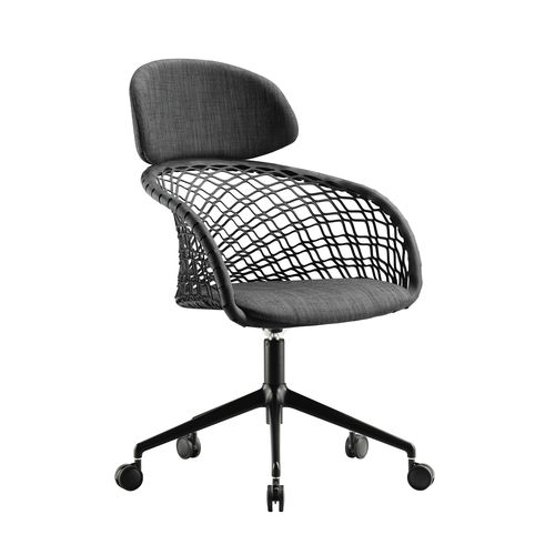 Moderner Bürostuhl - P47 DPA TS-CU - MIDJ - für den Innenraum / Stoff / Kunstleder