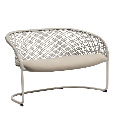 Moderne Polsterbank - P47 DV M TS-CU - MIDJ - Stoff / Kunstleder / Gestell aus Metall