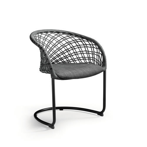 Moderner Stuhl - P47 P M TS-CU - MIDJ - für den Innenraum / Stoff / Leder