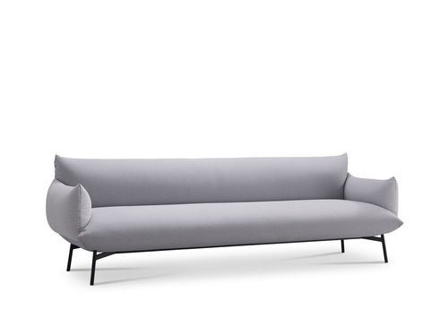 Modernes Sofa - AREA DV3_BR M TS  - MIDJ - Stoff / Polster / grau