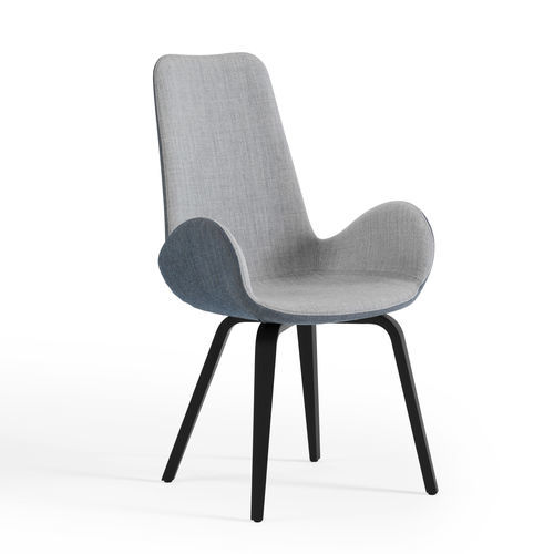 Moderner Sessel - Dalia PA L_N TS - MIDJ - Stoff / Leder / Holz