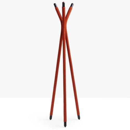 Bodenstehender Garderobenständer - Pippi - MIDJ - modern / Stahl / Leder