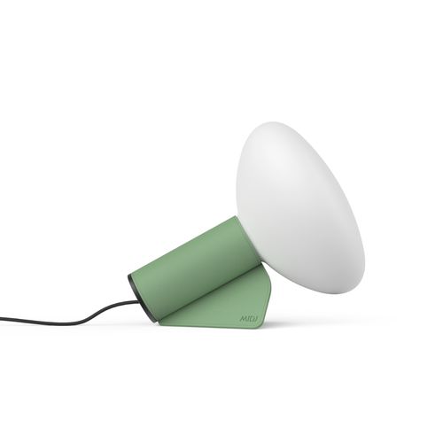 Tischlampe - Mug T - MIDJ - Metall / Glas / Leder