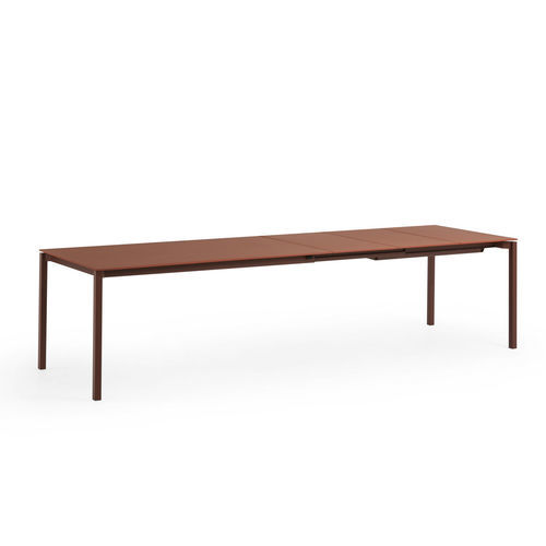 Moderner Esstisch - More - MIDJ - Holzfurnier / MDF / Glas