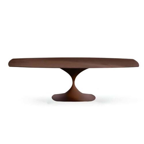 Moderner Esstisch - LEO EVOLUTION - MIDJ - Metall / Gestell aus Metall / oval