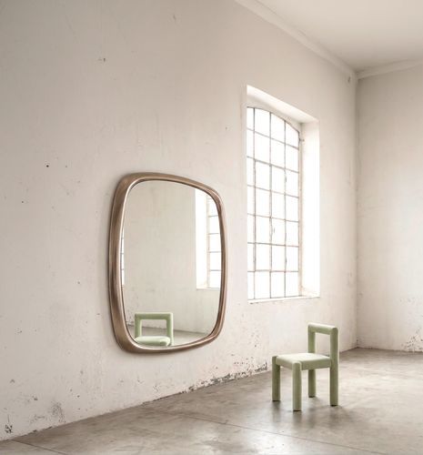 Wandmontierter Spiegel - BOLD XL BRONZO - MIDJ - modern / quadratisch / Bronze
