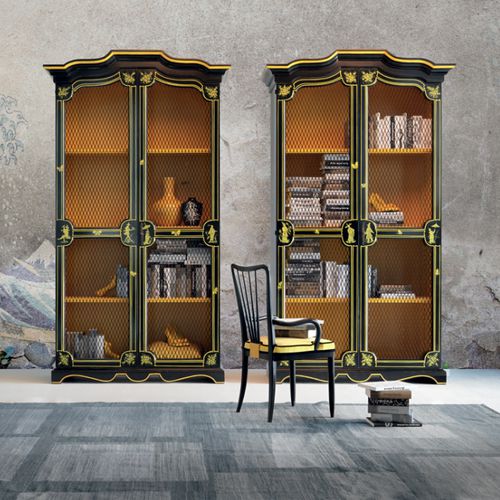 Stil-Bücherregal - ART 908 - Bertelè - Holz / Eisen