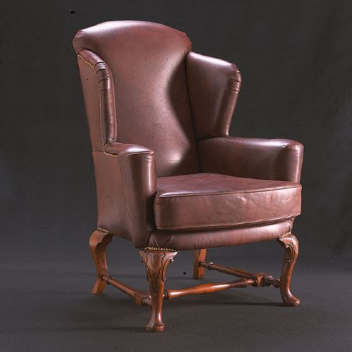 Stilsessel - ART. 199 - Bertelè - Leder / Ohren / Bergère-Stil