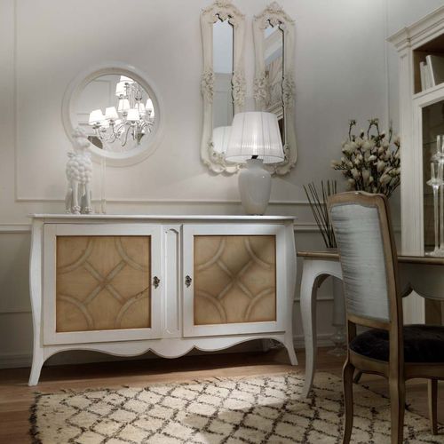 Klassisches Sideboard - ART. CT110 - Mobili Busatto - lackiertes Holz / weiß / braun