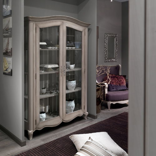 Klassische Vitrine - ART. ET120 - Mobili Busatto - Glas / lackiertes Holz
