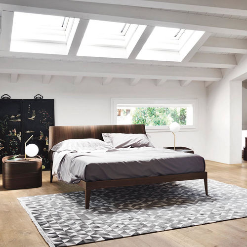 Doppelbett - ALIANTE 1.0 - SANGIACOMO - minimalistisches Design / Kopfteil / Eiche