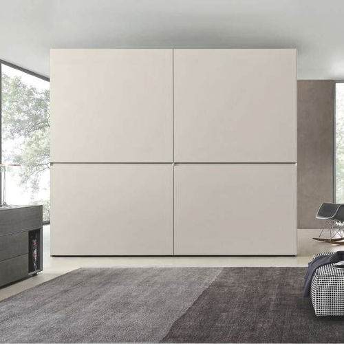 Moderner Kleiderschrank - HORIZONTAL - SANGIACOMO - hochglanzlackiertes Holz / Holzfurnier / mattlackiertes Holz