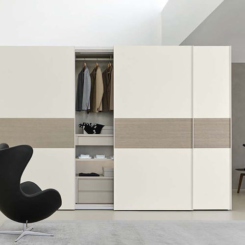 Modul-Kleiderschrank - POLO - SANGIACOMO - modern / Eiche / hochglanzlackiertes Holz