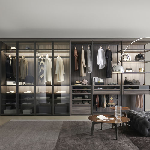 Begehbarer Kleiderschrank / Eck - BELLAVISTA - SANGIACOMO - Modul / modern / lackiertes Holz