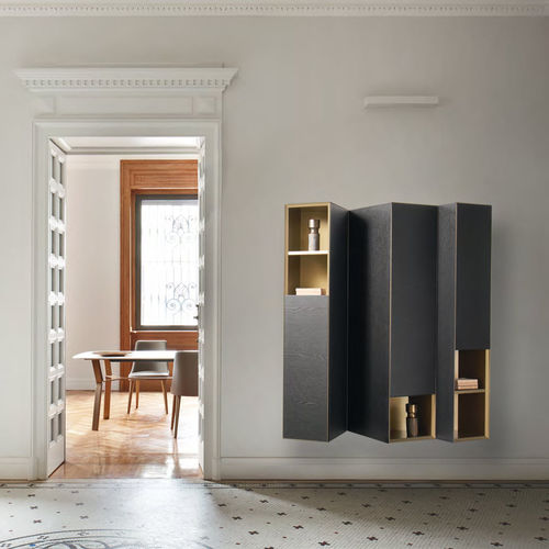 Wandmontiertes Ablagemöbel - DOMINO CLINO - SANGIACOMO - modern / Eiche / Holzfurnier